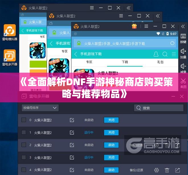 《全面解析DNF手游神秘商店购买策略与推荐物品》