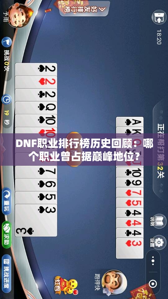 DNF职业排行榜历史回顾：哪个职业曾占据巅峰地位？